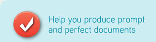 help you produce and perfect documents